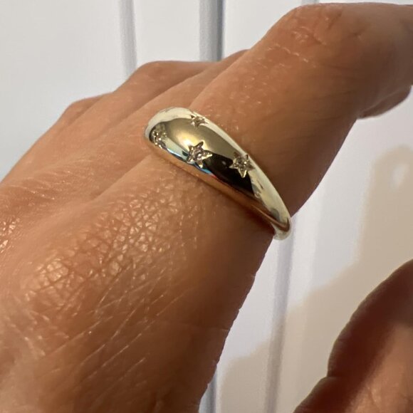 Neiman Marcus 14K Gold Filled Star Chunky Ring - Picture 3 of 4